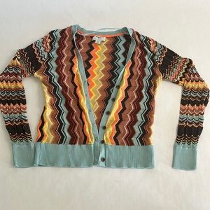 Missoni Target Zig Zag V-Neck Cardigan Sweater